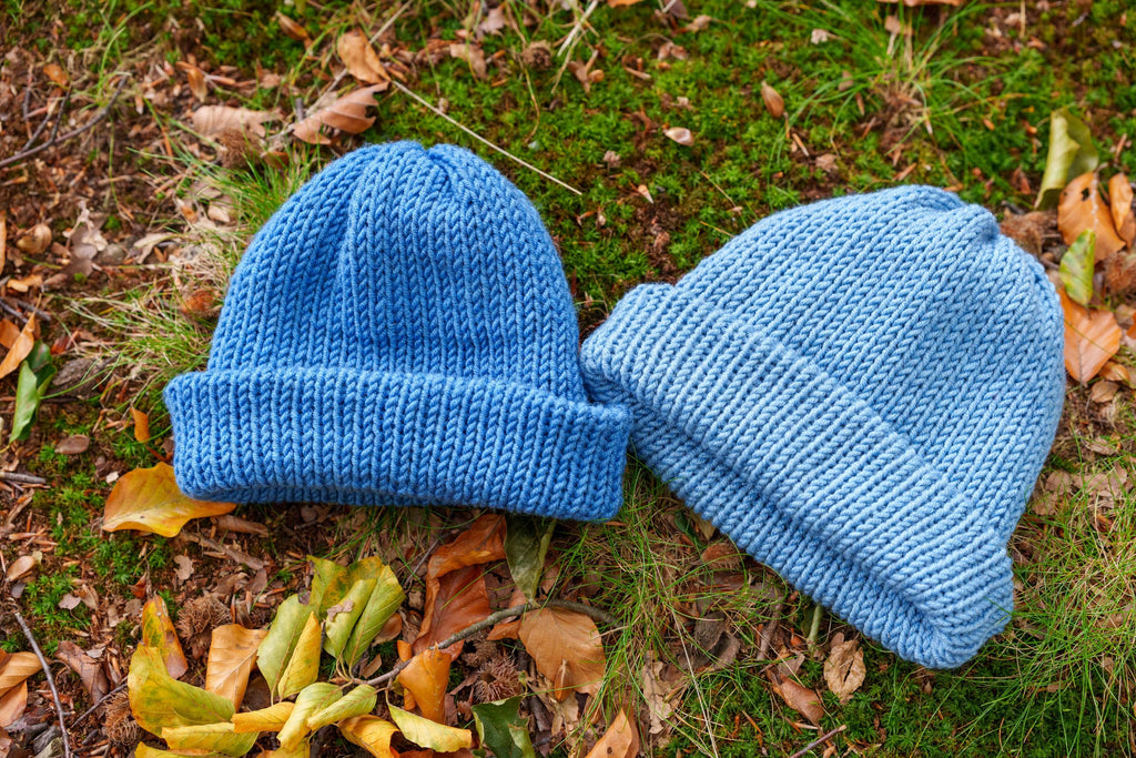 Czapka zimowe beanie handmade merino superwash – dwuwarstwowa, szydełkowana, unisex