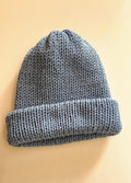 Czapka zimowe beanie handmade merino superwash – dwuwarstwowa, szydełkowana, unisex