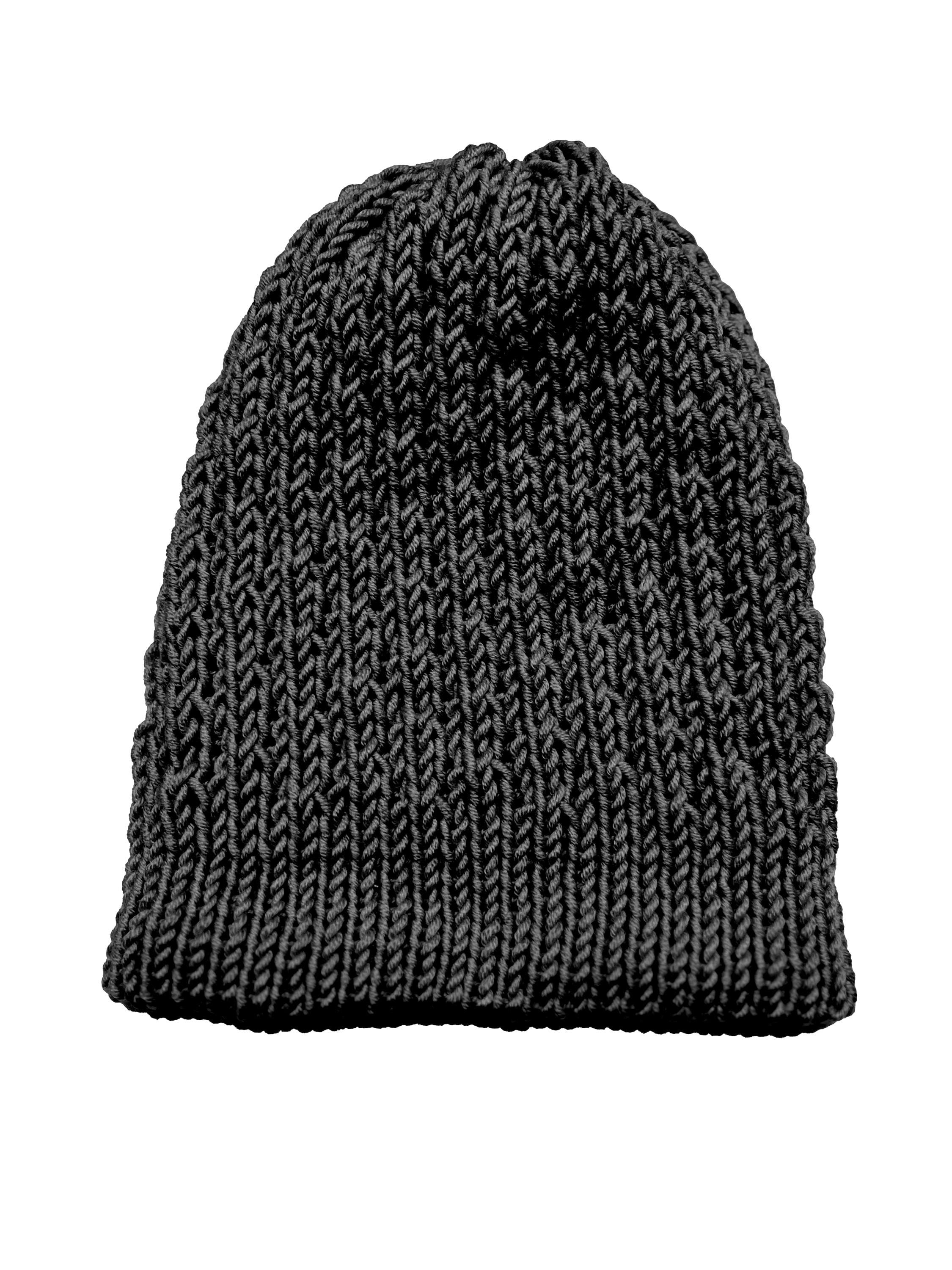 Klasyczna, Dopasowana Czapka z Wełny Merynosów – Ręcznie Robiona (Ścieg Diamentowy)