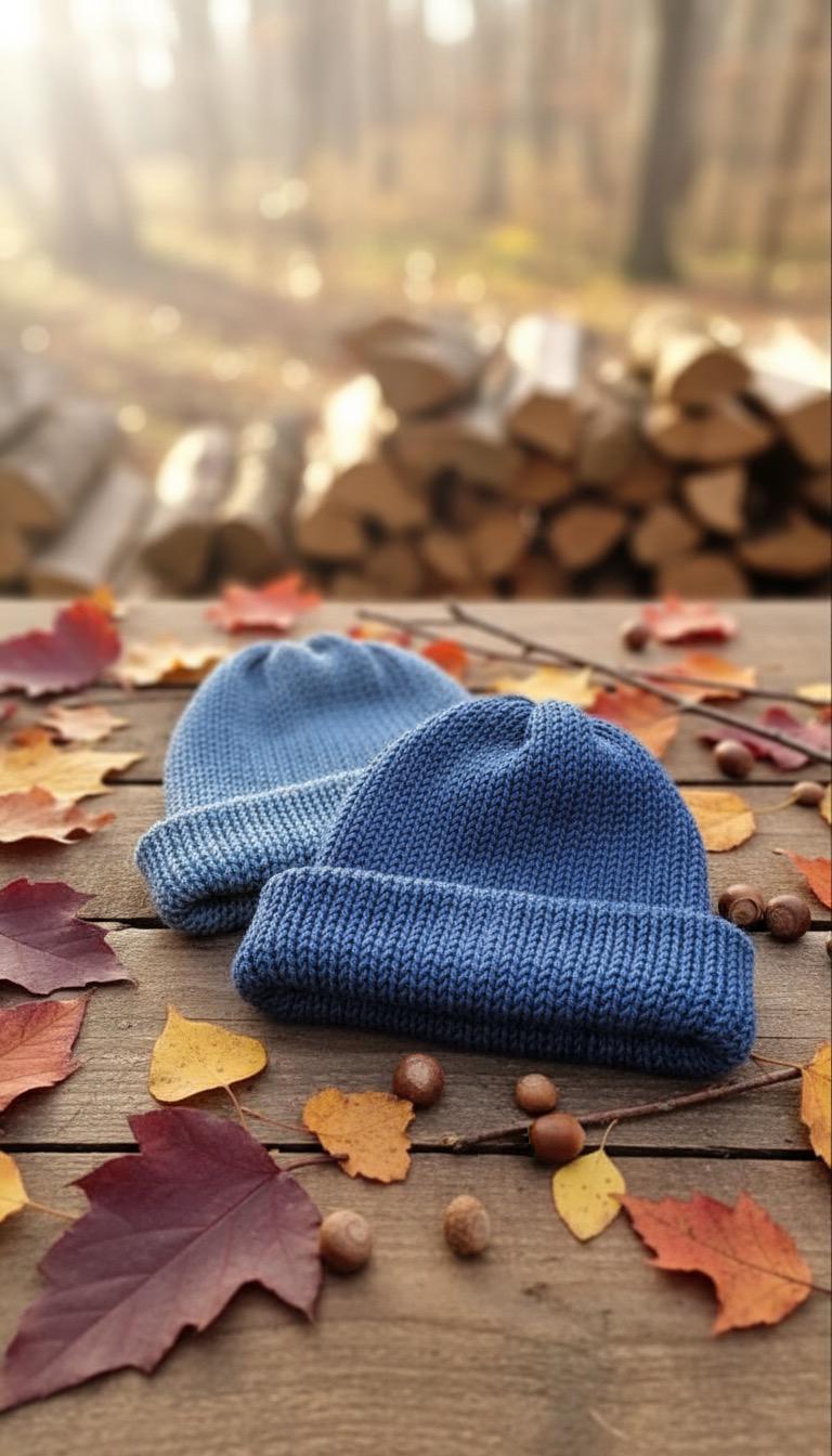 Czapka zimowe beanie handmade merino superwash – dwuwarstwowa, szydełkowana, unisex