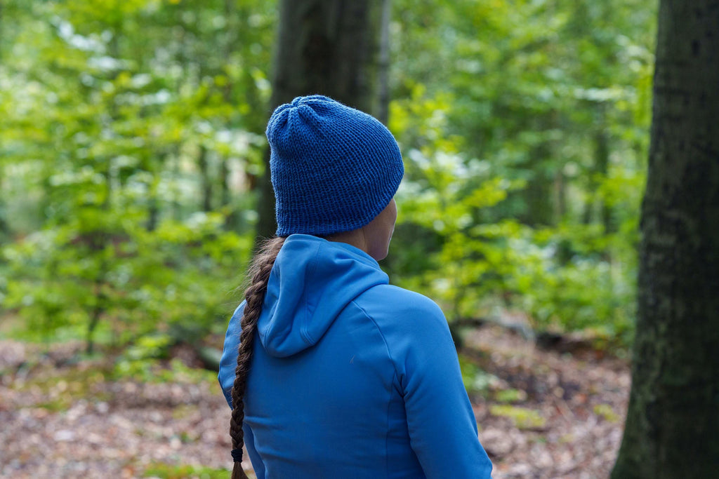 Czapka zimowe beanie handmade merino superwash – dwuwarstwowa, szydełkowana, unisex