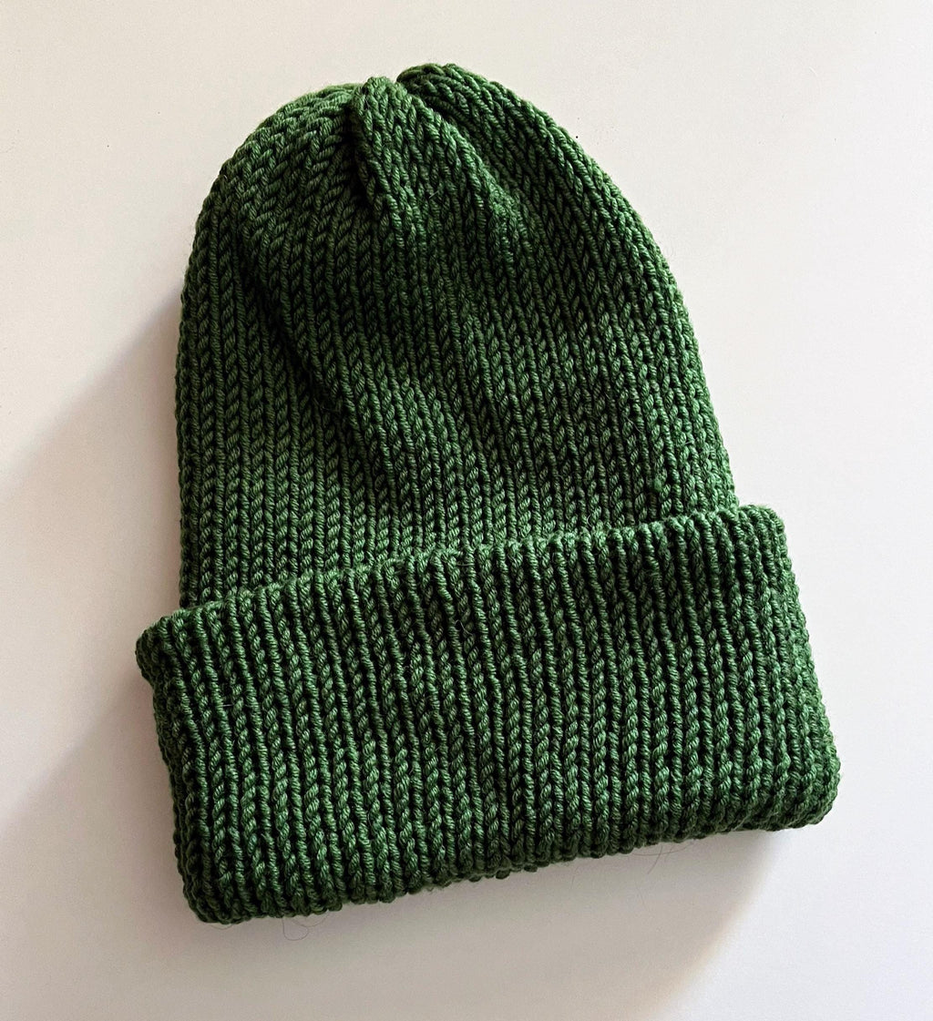 Czapka handmade merino superwash – dwuwarstwowa, szydełkowana, unisex