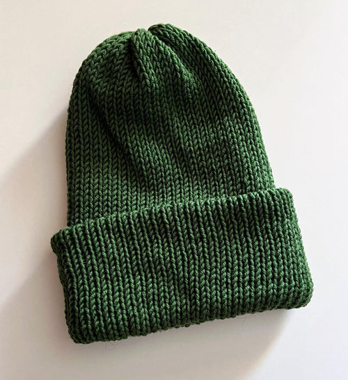 Czapka handmade merino superwash – dwuwarstwowa, szydełkowana, unisex